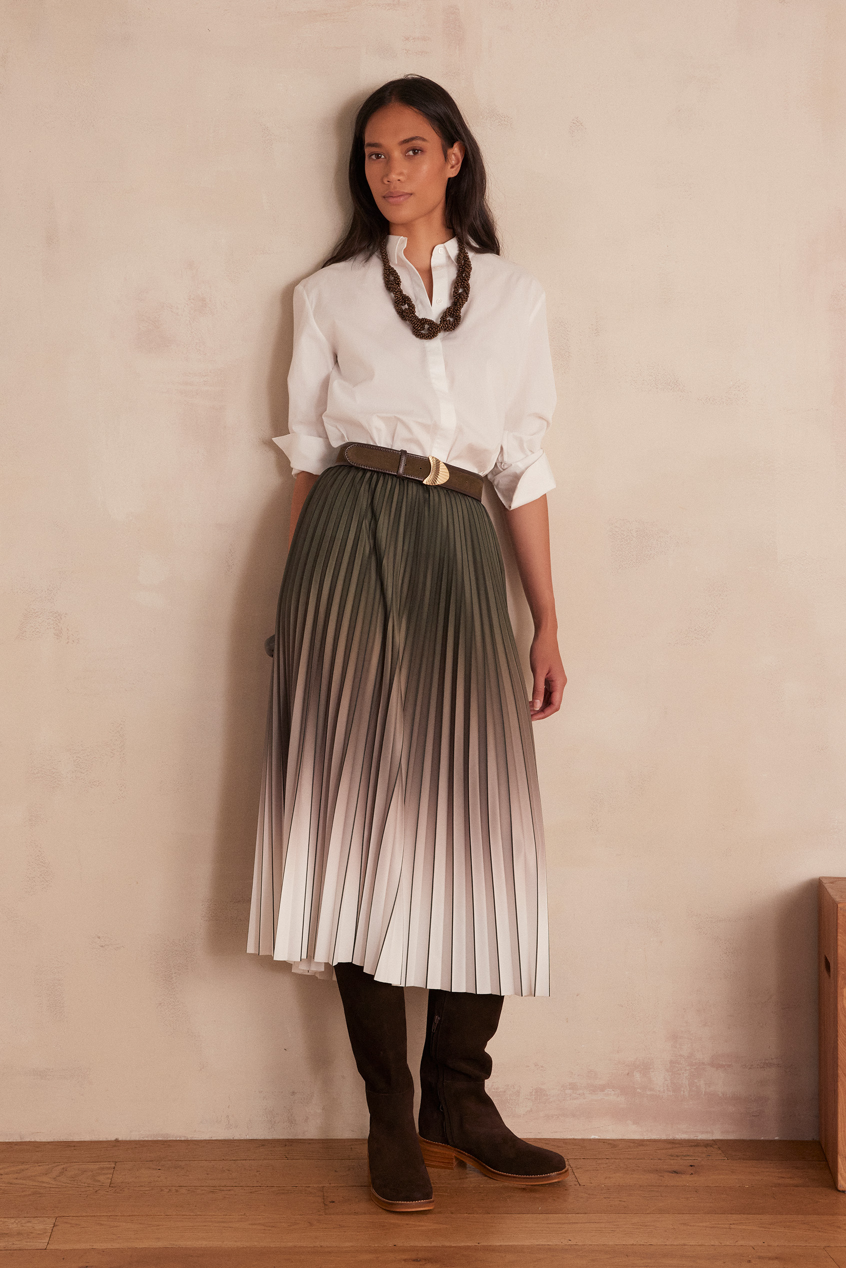 Birdy Jupe Longue 123 Darcy Jupe Maison 123 Jupe Plissée DARCY